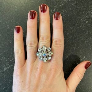 Adjustable Rhinestone Ring